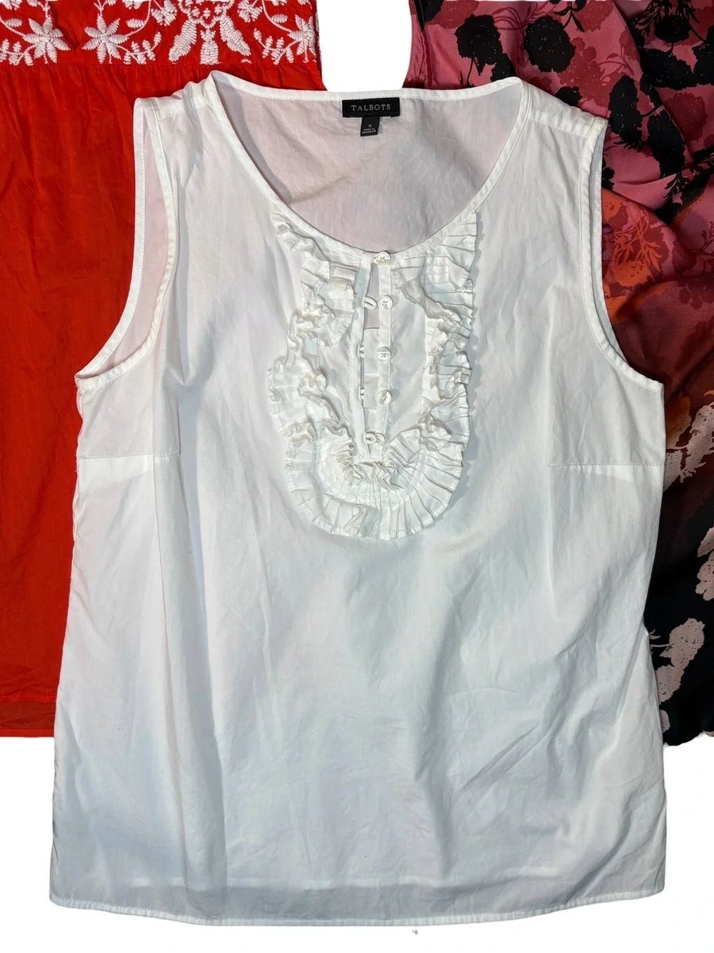 Talbots and the Limited sleeveless blouse bundle size small embroidered floral - Picture 3 of 8
